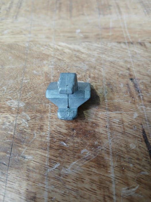 Legbordhaakje voor kast, aluminium, 2,5 x 2,5 x 2,0 cm