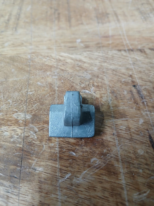 Legbordhaakje voor kast, aluminium, 2,5 x 2,5 x 2,0 cm