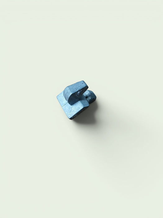 Legbordhaakje voor kast, aluminium, 2,5 x 2,5 x 2,0 cm