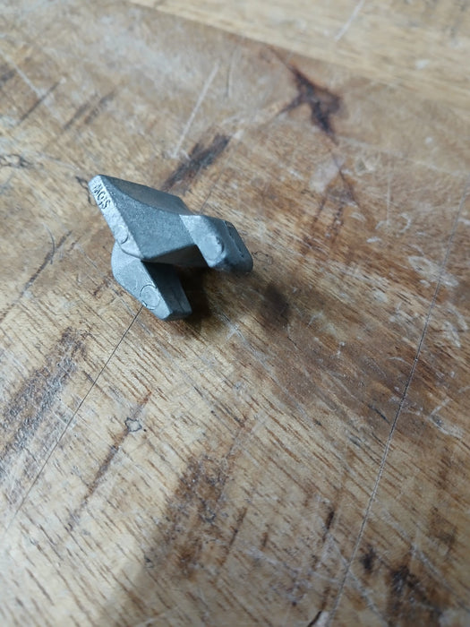 Legbordhaakje voor kast, aluminium, 2,5 x 2,5 x 2,0 cm