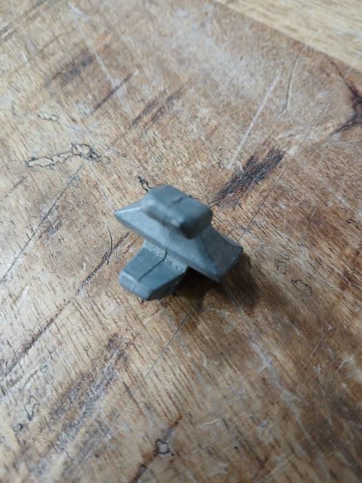 Legbordhaakje voor kast, aluminium, 2,5 x 2,5 x 2,0 cm