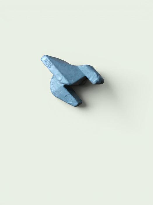 Legbordhaakje voor kast, aluminium, 2,5 x 2,5 x 2,0 cm