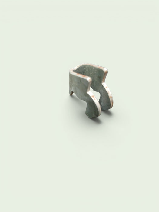 Legbordhaakje voor kast, staal, 2,5 x 2,5 x 1,0 cm