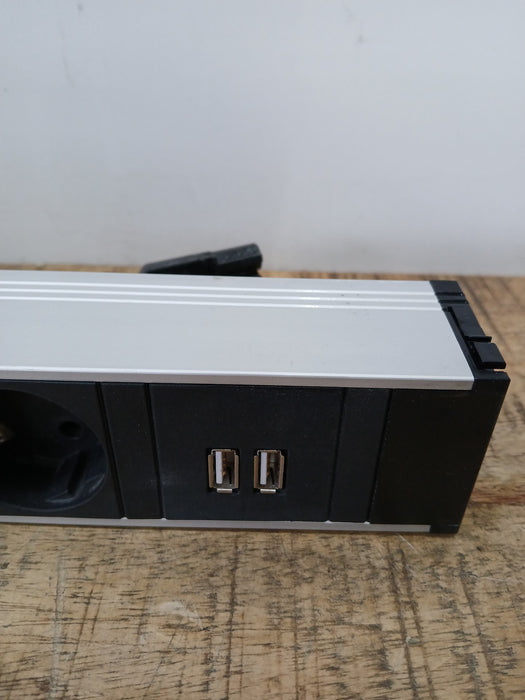 Bachmann Coni 333.2003 stekkerdoos, alu /zwart