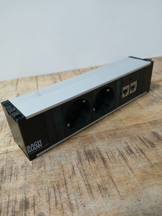 Bachmann Coni 333.230 stekkerdoos, alu /zwart