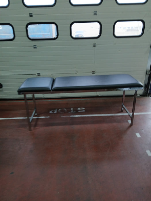 Aga ECG onderzoekstafel, zwart/chroom, L x B x H 190 x 65 x 80 cm