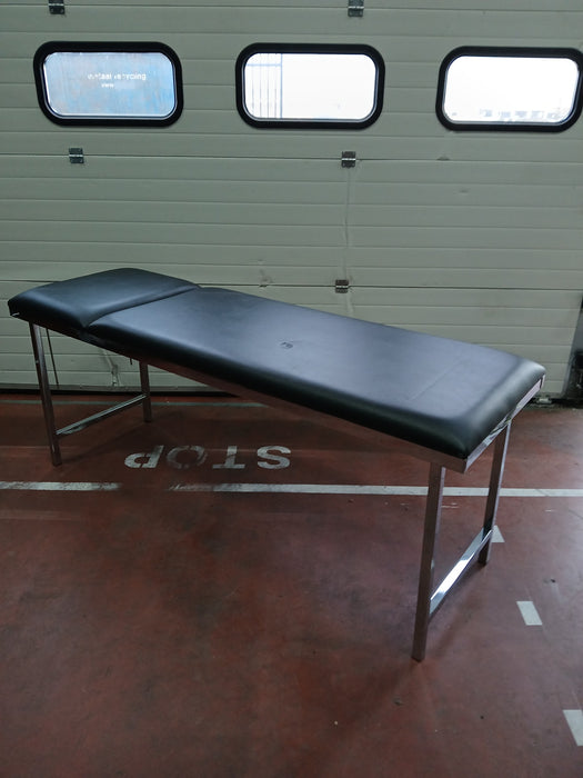 Aga ECG onderzoekstafel, zwart/chroom, L x B x H 190 x 65 x 80 cm