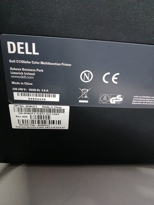 Dell C1765nfw laserprinter, zwart