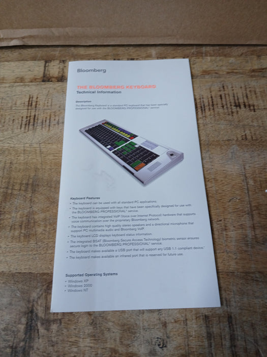 Vintage keyboard Bloomberg BB-BLKB-01, nieuw in de verpakkin