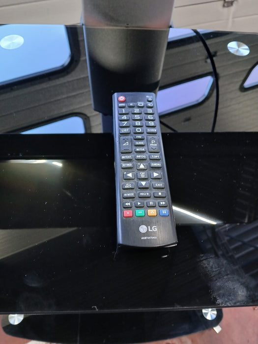 LG 49UF675V tv op standaard, zwart, 49 inch