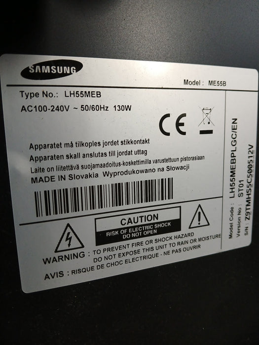 Samsung LH55MEB display monitor, zwart, 55 inch