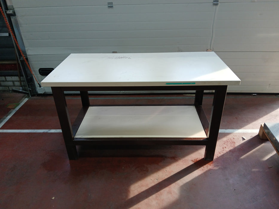Werkbank, staal / hout, B x D x H 150 x 75 x 84 cm