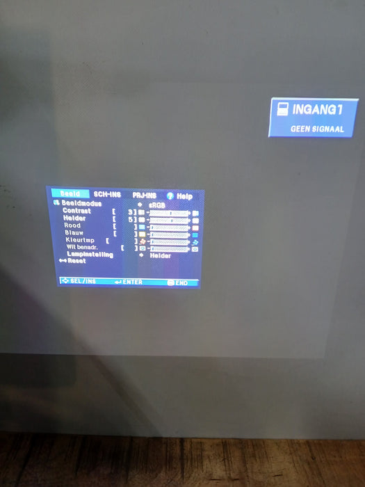 Sharp XR-10X beamer, zilver, inclusief (rol)koffer