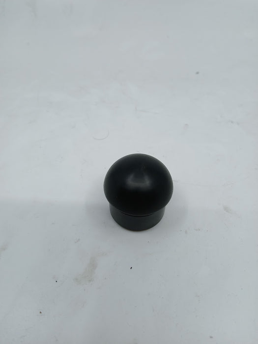 Insteekdop rond, zwart, 31 x 26 cm ø