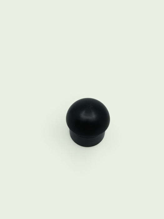 Insteekdop rond, zwart, 31 x 26 cm ø