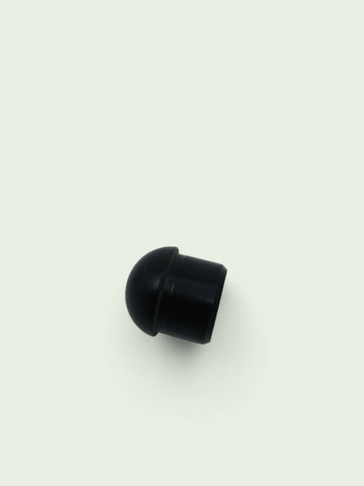 Insteekdop rond, zwart, 31 x 26 cm ø
