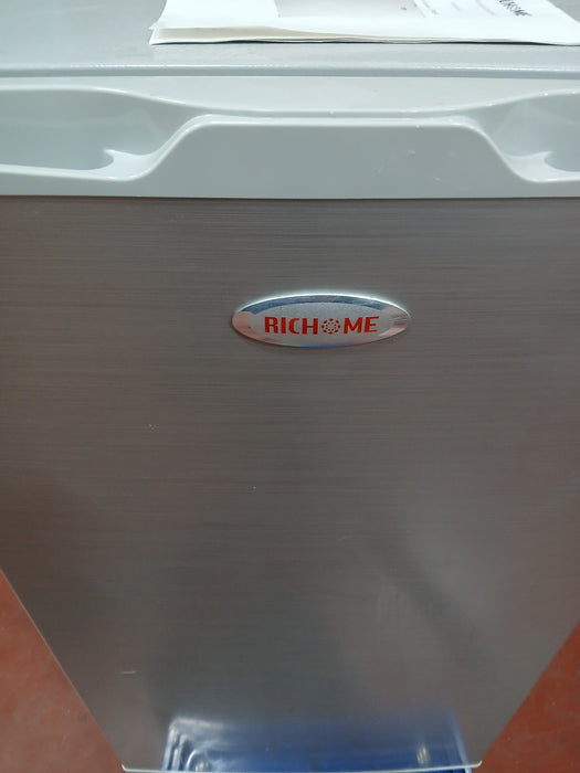 Richome 1706247 koelkast met vriesvak, zilver, 46 x 46 x 83 cm