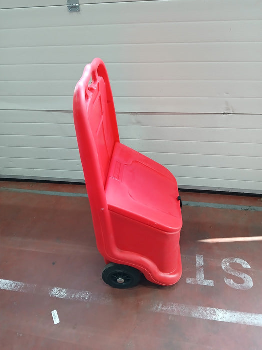 Unikart WJ75P-CO mobiele spilbak, kunststof rood
