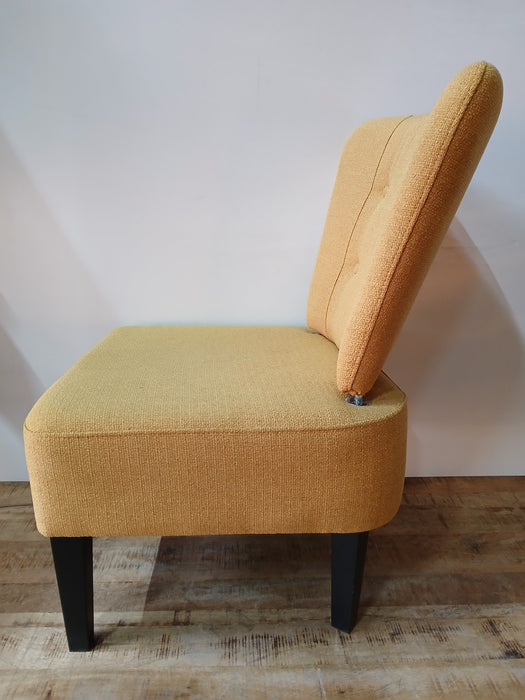 Lounge fauteuil Brighton, stof okergeel, 65 x 64 x 82 cm