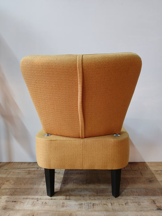 Lounge fauteuil Brighton, stof okergeel, 65 x 64 x 82 cm