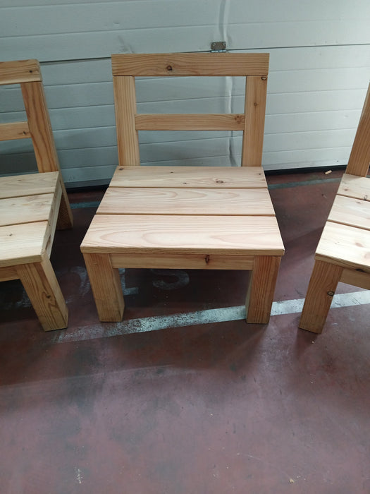 Tuinstoel Thuins Lono, douglashout, BxDxH 60 x 74 x 68 cm
