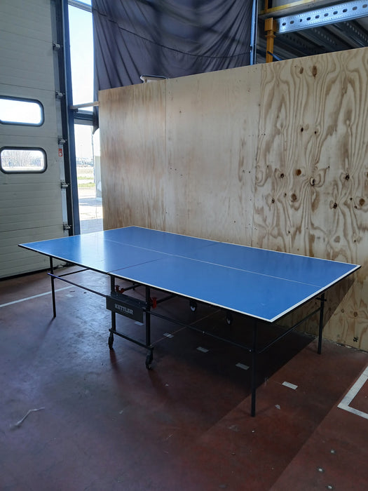 Kettler tafeltennistafel, blauw, 274 x 153 cm, inklapbaar / verrijdbaar