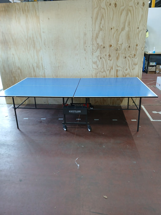 Kettler tafeltennistafel, blauw, 274 x 153 cm, inklapbaar / verrijdbaar