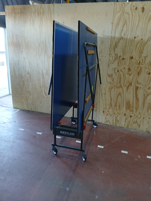 Kettler tafeltennistafel, blauw, 274 x 153 cm, inklapbaar / verrijdbaar