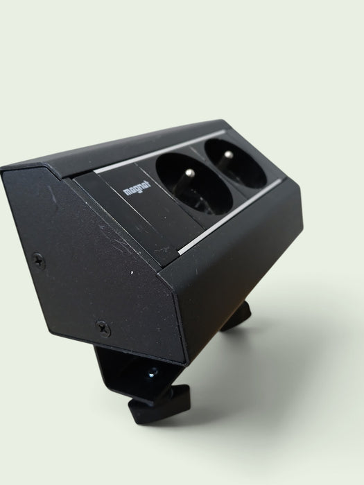 Maxbert Magnat Stick, bureau opbouw stekker, zwart