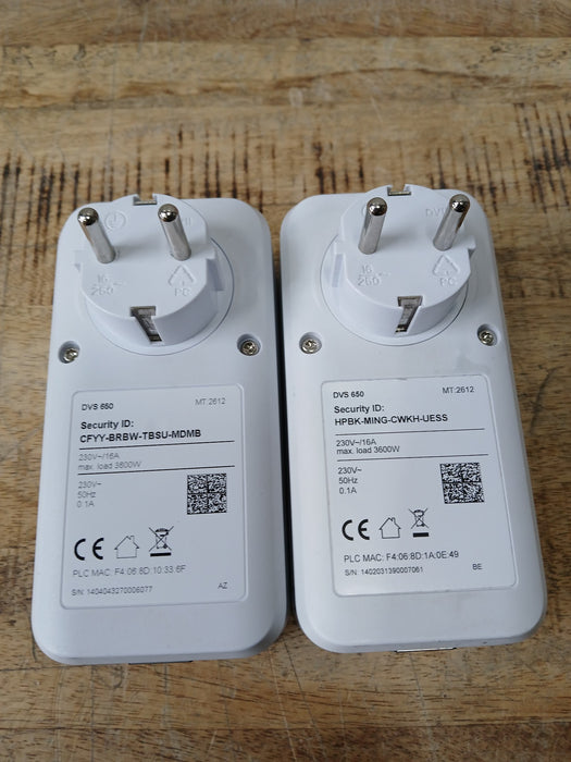 Set verbindingsadapters (2 x DVS 650 / 2 x DVS1200), wit