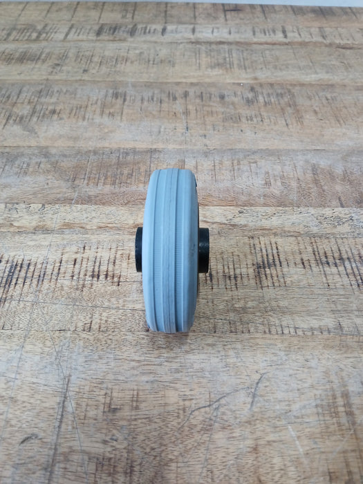 Wiel blauw 100 mm asgat 12mm (Nieuw)