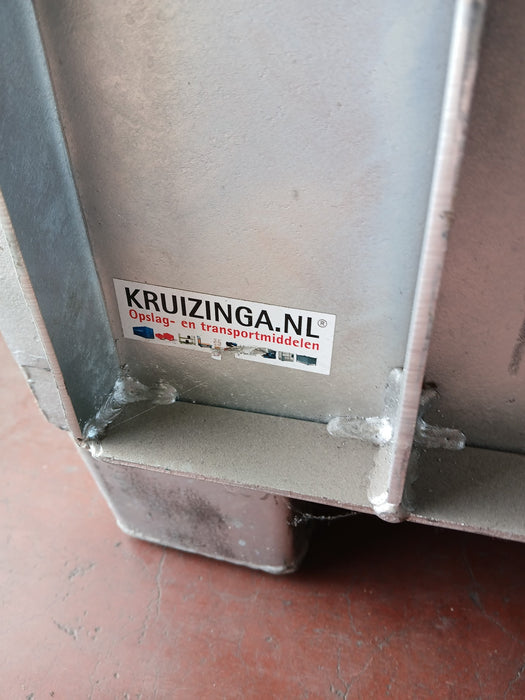 Kruizinga transportbox, thermisch verzinkt, B x D x H 101 x 120 x 124 cm