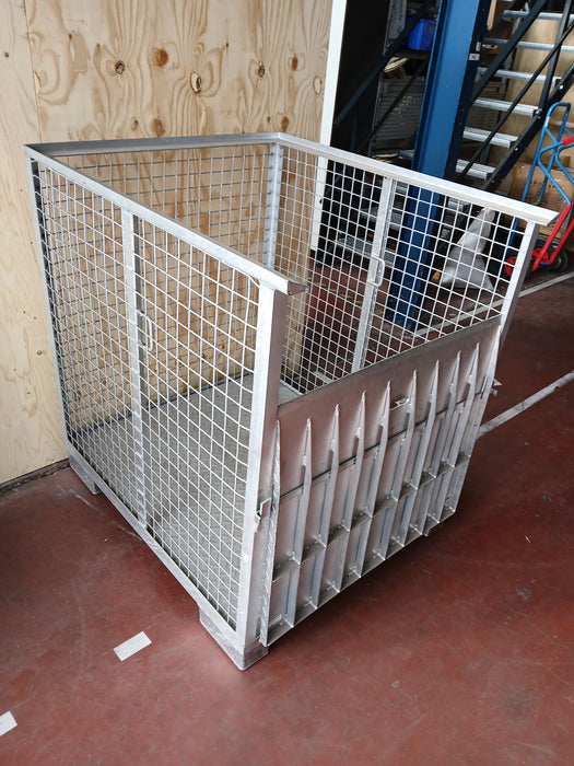 Kruizinga transportbox, thermisch verzinkt, B x D x H 101 x 120 x 124 cm