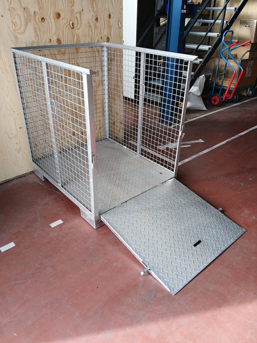 Kruizinga transportbox, thermisch verzinkt, B x D x H 101 x 120 x 124 cm