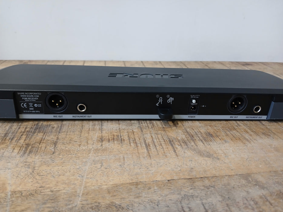 Shure draadloze ontvanger PG88+2x PG58 microfoon