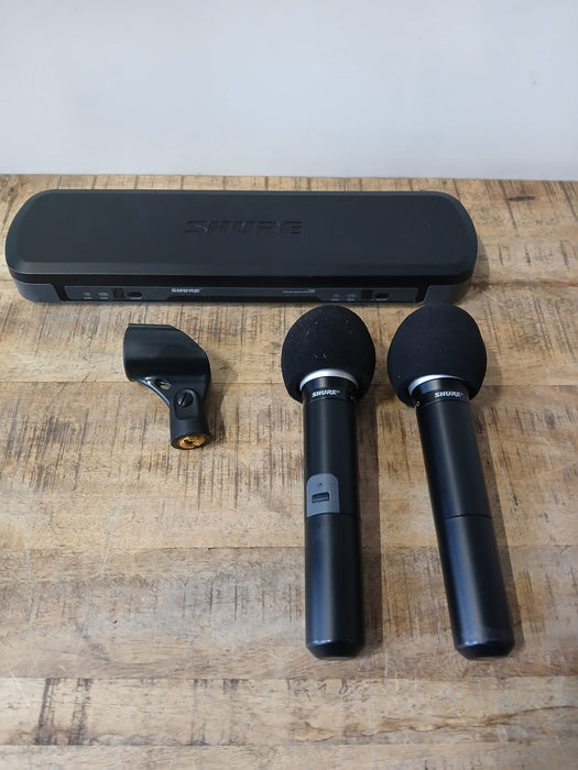 Shure draadloze ontvanger PG88+2x PG58 microfoon