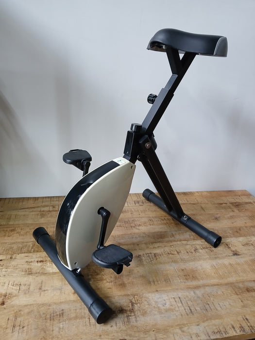 Ergodeskbike bureaufiets, zwart/wit, verrijdbaar
