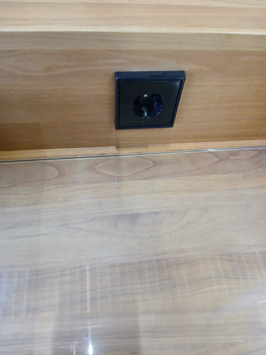Eiken dressoir Girona, , 3 lades, B x D x H 213 x 44 x 91 cm
