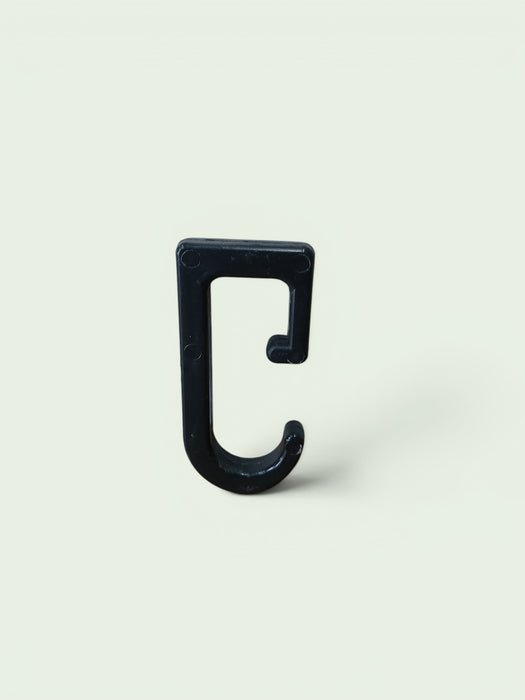 Locker / garderobehaakje, kunststof div. kleuren, 6,5 x 4 cm