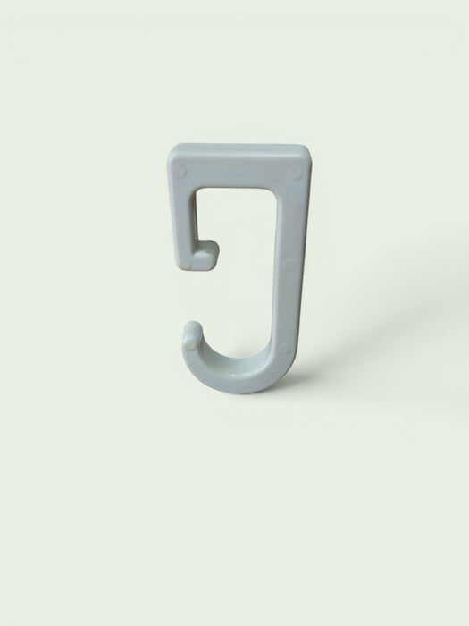 Locker / garderobehaakje, kunststof div. kleuren, 6,5 x 4 cm