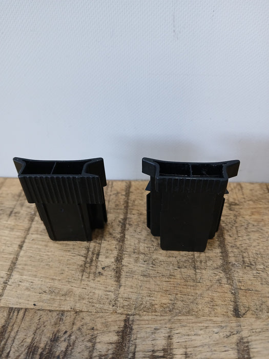 Ahrend set (2 stuks) roldeur geleiders,, zwart kunststof