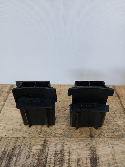 Ahrend set (2 stuks) roldeur geleiders,, zwart kunststof