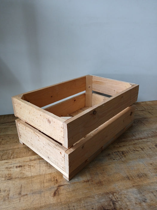 Set decoratieve vuren kistjes, B x D x H 55 x 35 x 25 cm
