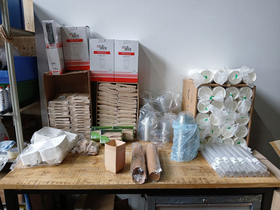 1 partij catering artikelen voor evenementen/braderieën, enz