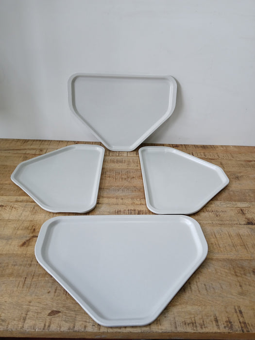 Dienblad Contacto Bander, kunststof grijs, 34 x 48 cm