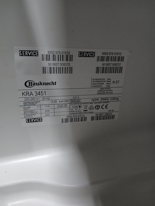 Bauknecht KRA 3451 koelkast, wit, B x D x H 60 x 63 x 159 cm