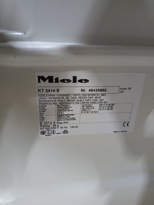 Miele KT 3414 S koel / vriescombinatie, wit, B x D x H 60 x 63 x 181 cm