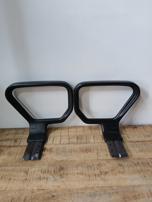Interstuhl armleggers, set, (links+rechts), zwart