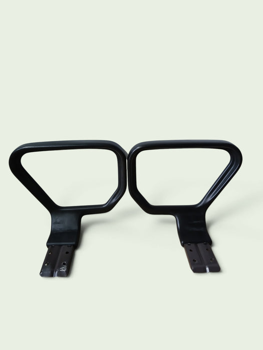 Interstuhl armleggers, set, (links+rechts), zwart