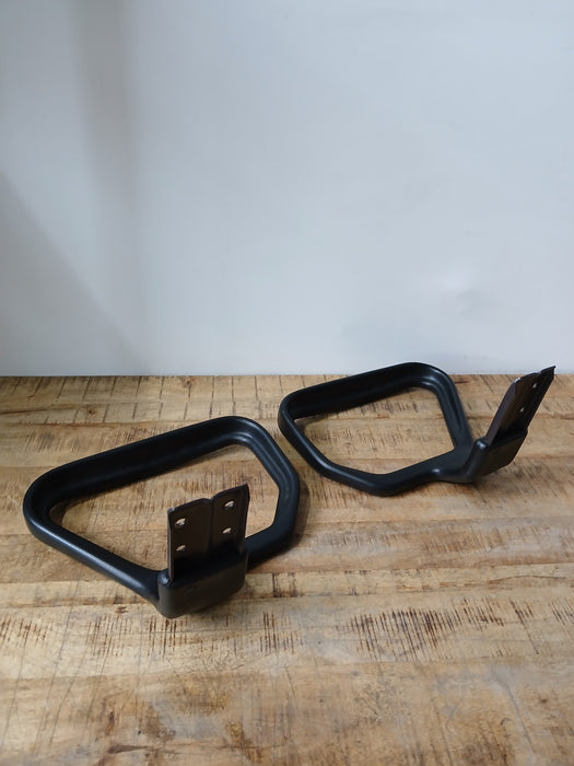 Interstuhl armleggers, set, (links+rechts), zwart